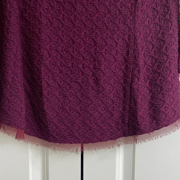Anthropologie Postmark Textured Plum Blouse - Picture 4 of 7